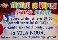 Restaurantul "Vila Nouă" — "Teatru de papuși" fiecare zi de joi